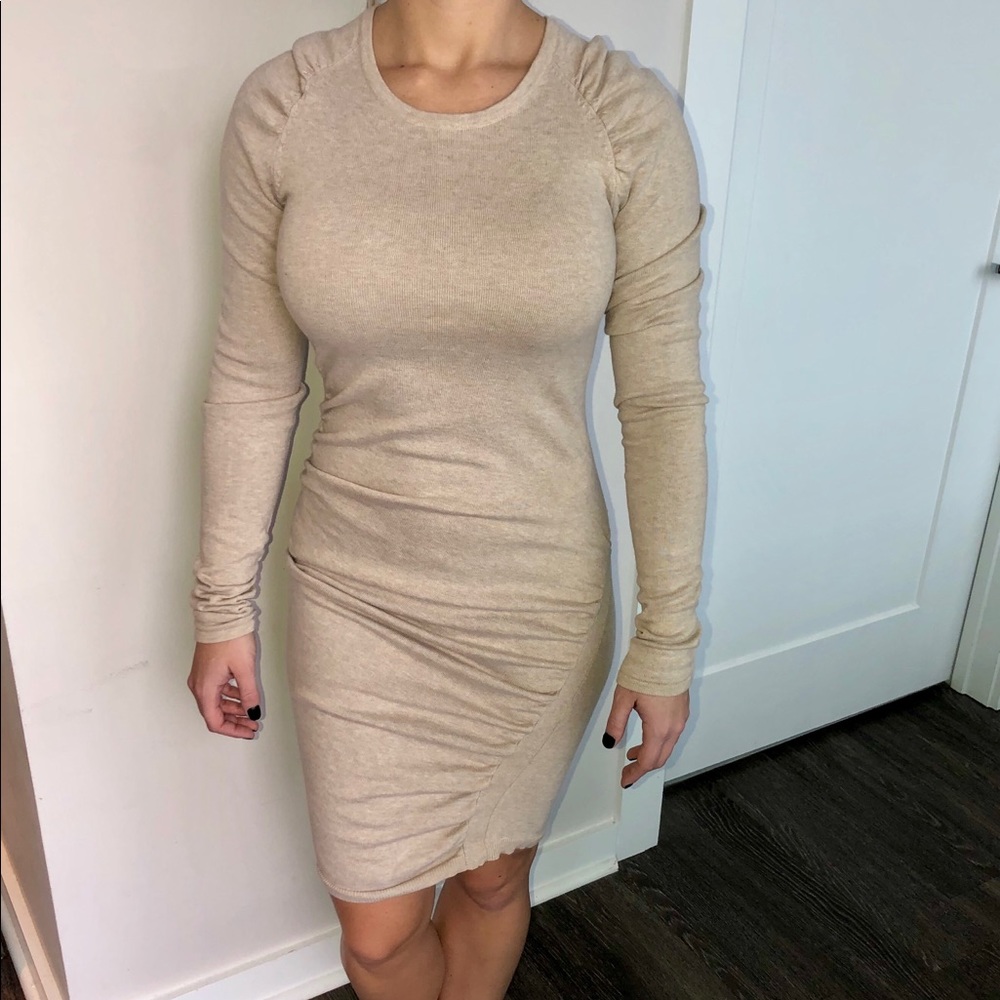 Tan Victoria’s Secret Long Sleeve Dress